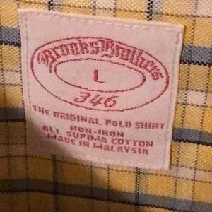 Yellow button down shirt